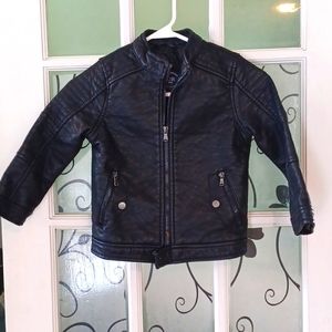 Urban Republic motorcycle Jacket boys size 4T black